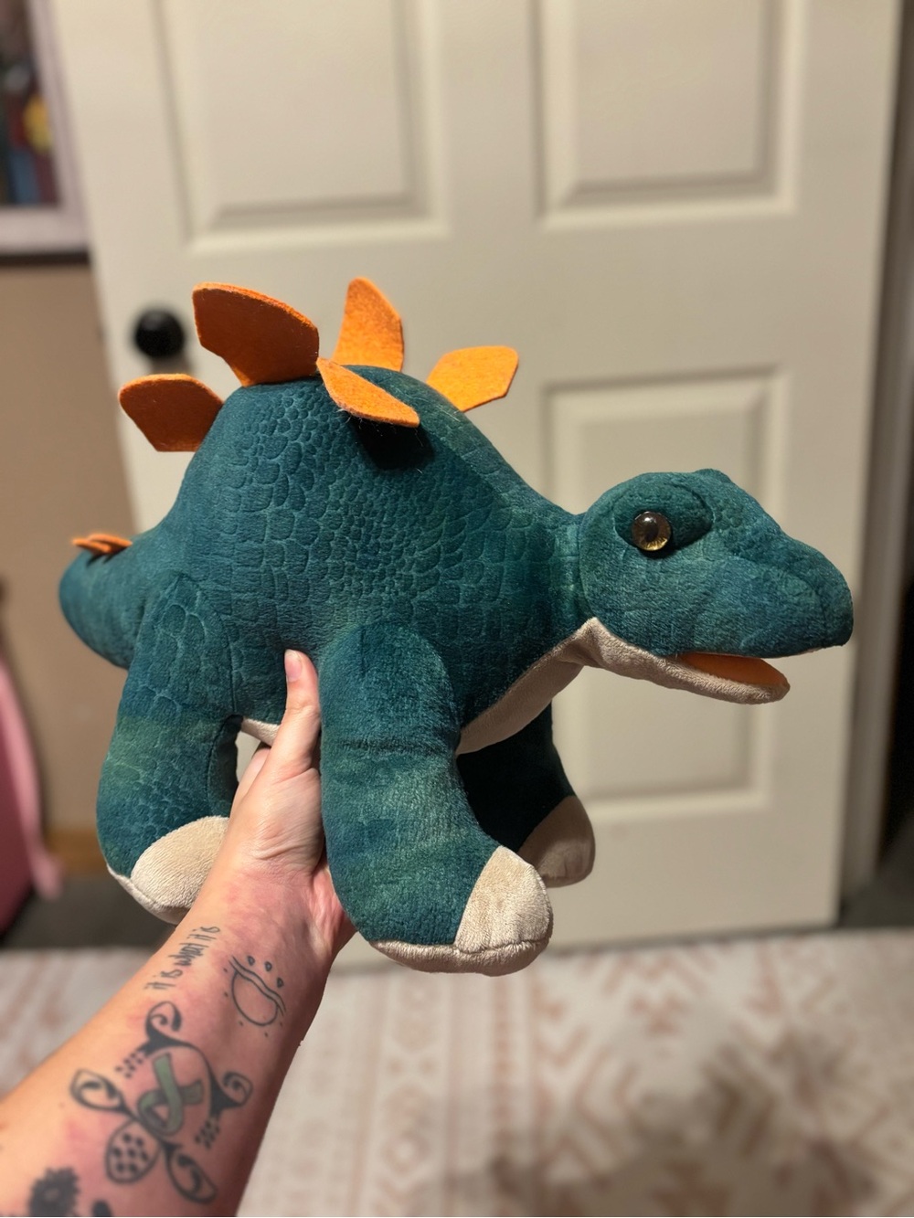 Build-A-Bear Teal & Orange Stegosaurus Plush